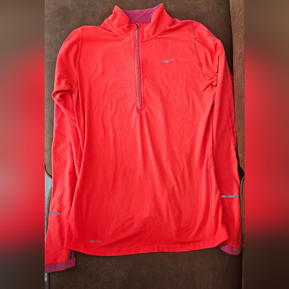Nike Red Long Sleeve Pullover